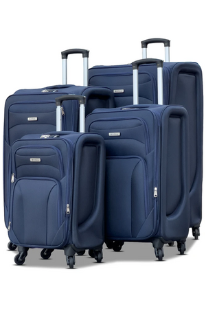 Swift Soft Shell Luggage Lightweight 4 Pcs Set (20/24/28/32 Inch) Expandable Suitcase With Combination Lock And Spinner Wheels