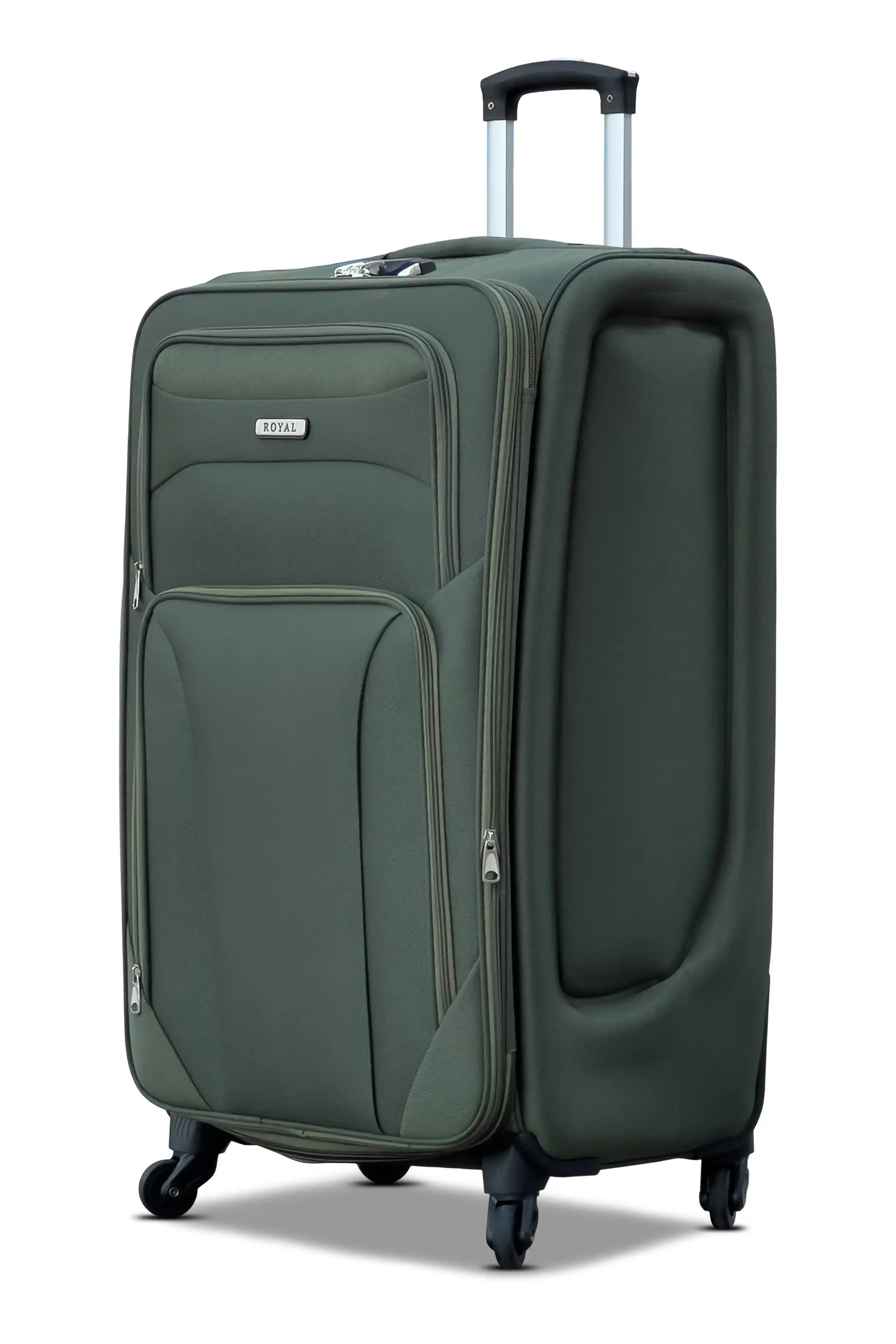 Swift Soft Shell Luggage Lightweight 4 Pcs Set (20/24/28/32 Inch) Expandable Suitcase With Combination Lock And Spinner Wheels