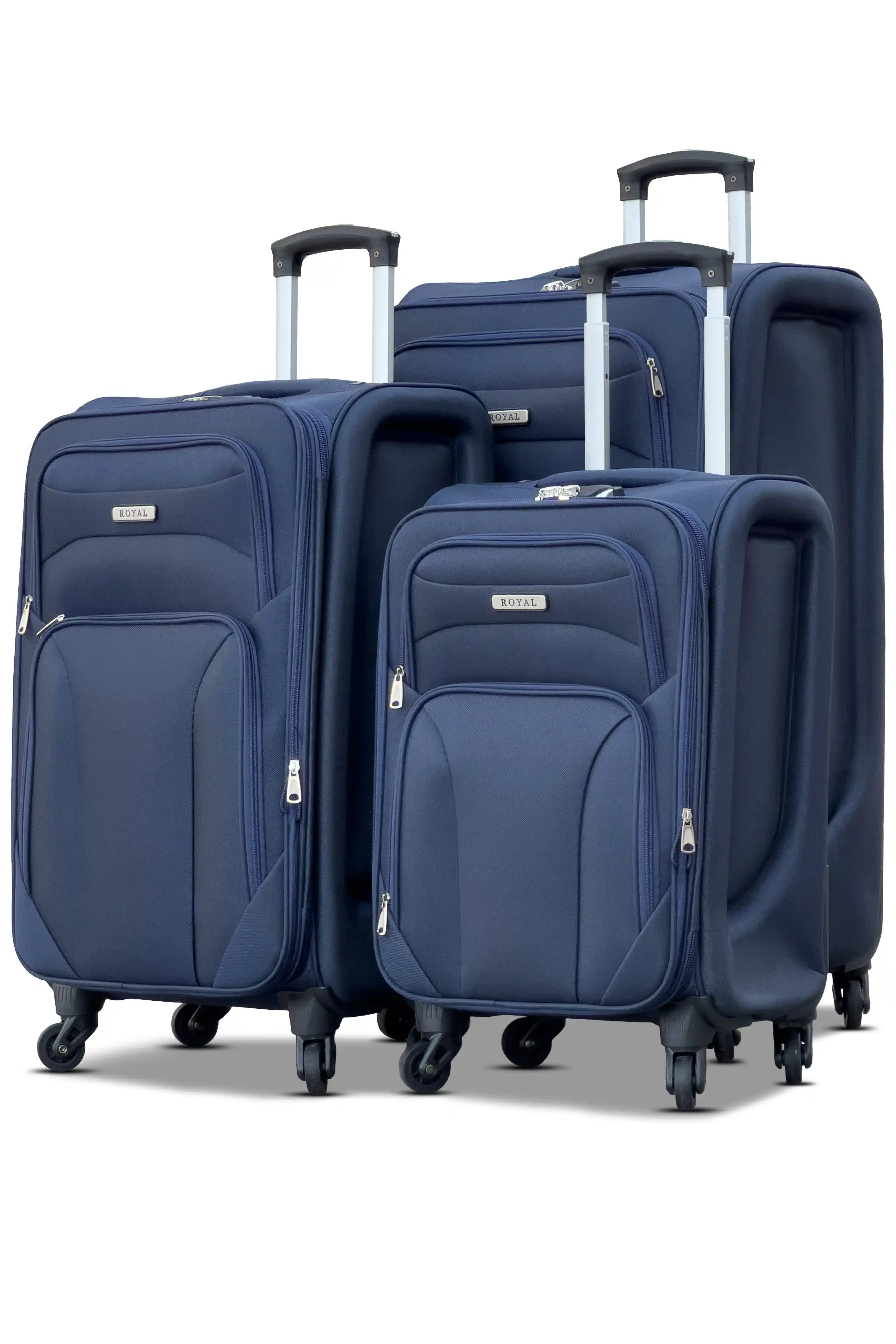 Swift Soft Shell Luggage Lightweight 4 Pcs Set (20/24/28/32 Inch) Expandable Suitcase With Combination Lock And Spinner Wheels