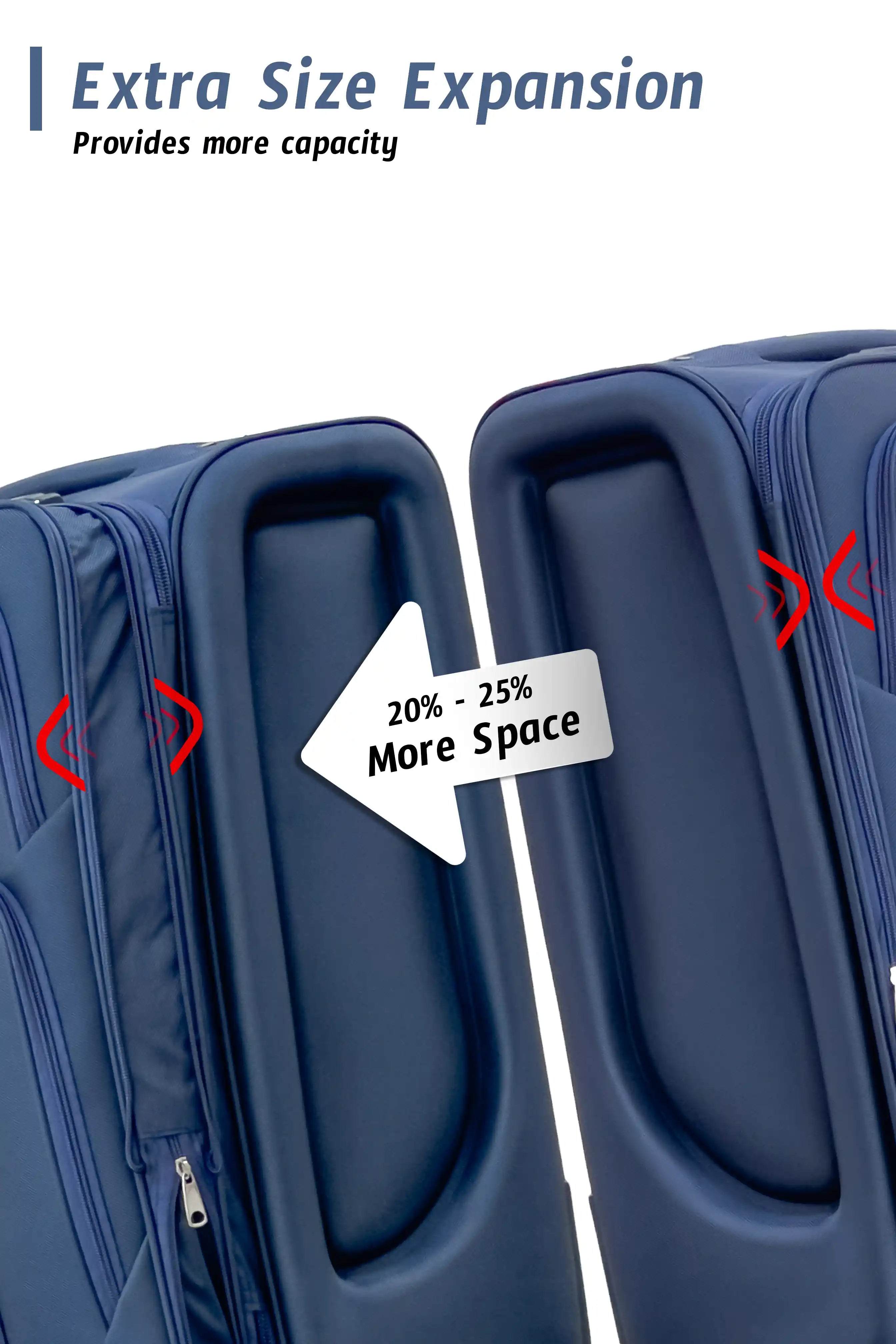 Swift Soft Shell Luggage Lightweight 4 Pcs Set (20/24/28/32 Inch) Expandable Suitcase With Combination Lock And Spinner Wheels