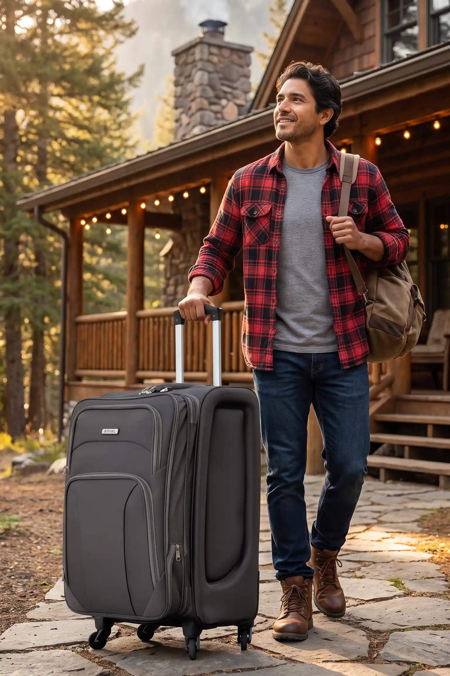Swift Soft Shell Luggage Lightweight 4 Pcs Set (20/24/28/32 Inch) Expandable Suitcase With Combination Lock And Spinner Wheels