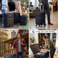 Swift Four Wheel Material Expandable Lightweight 4 Pcs Set (20/24/28/32 Inch) Soft Shell Luggage Bag