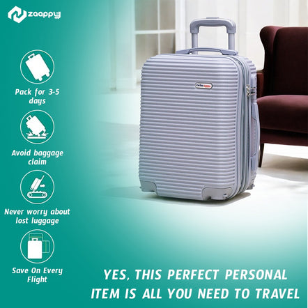 Swiss Class 18 Inch Lightweight Carry-On Luggage | Expandable ABS Spinner Wheels, Fits Under Seat