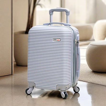 Swiss Class 18 Inch Lightweight Carry-On Luggage | Expandable ABS Spinner Wheels, Fits Under Seat