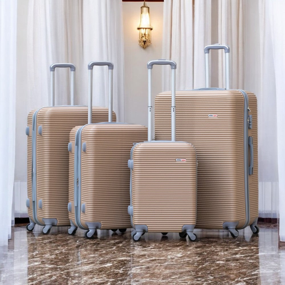 Swiss Class Line ABS | Lightweight Expandable Luggage Bag with Spinner Wheels Set | 4 Piece Set 20, 24, 28, 32 Inches