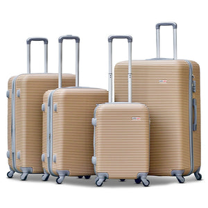 Swiss Class Line ABS | Lightweight Expandable Luggage Bag with Spinner Wheels | 4 Piece Set 20, 24, 28, 32 Inches