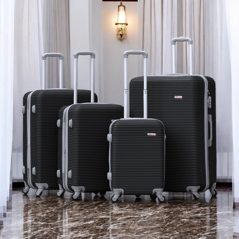 Swiss Class Line ABS | Lightweight Expandable Luggage Bag with Spinner Wheels Set | 4 Piece Set 20, 24, 28, 32 Inches