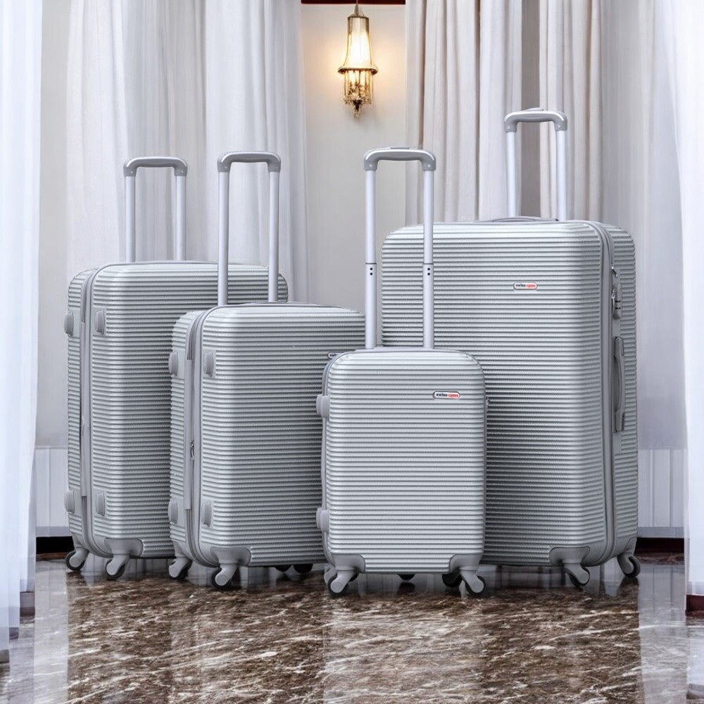 Swiss Class Line ABS | Lightweight Expandable Luggage Bag with Spinner Wheels Set | 4 Piece Set 20, 24, 28, 32 Inches