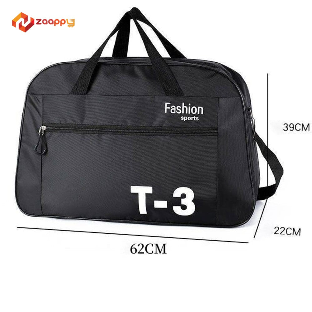Stylish Black T-3 Fashion Sports And Athletic Gear Travel Bag For Men