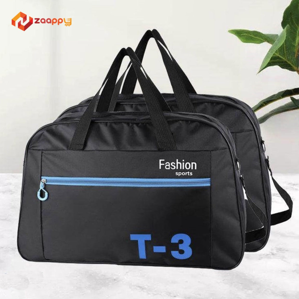 Stylish Black T-3 Sports And Athletic Gear Bag For Men