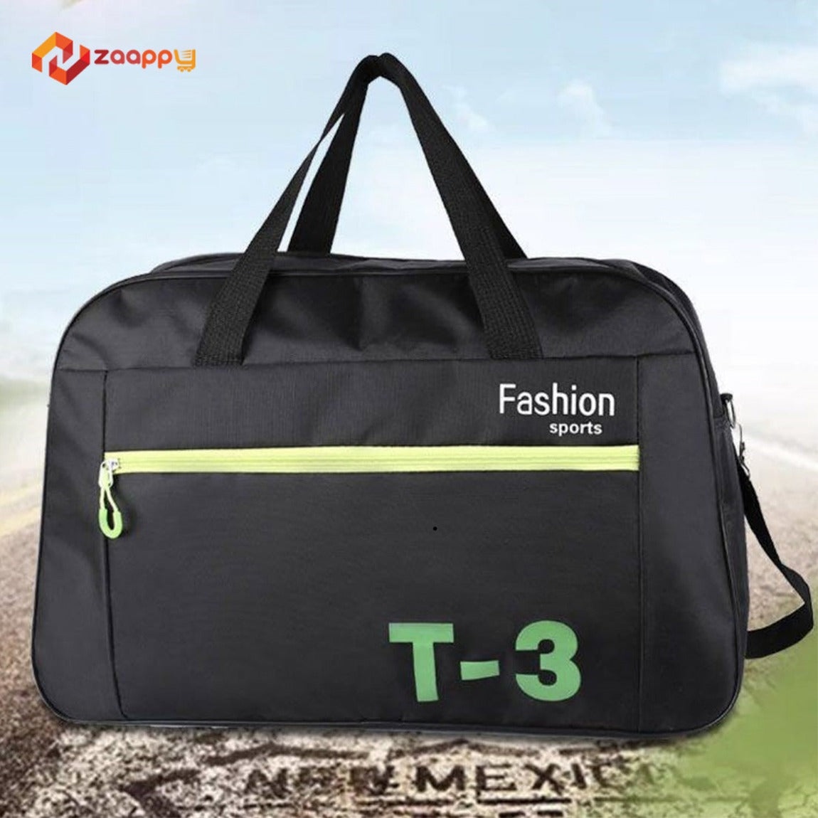 Stylish Black T-3 Fashion Sports And Athletic Gear Travel Bag For Men