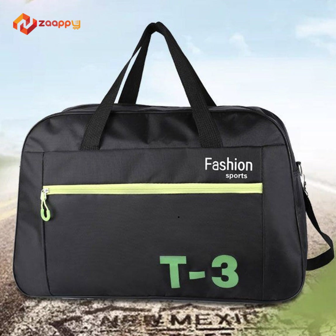Stylish Black T-3 Sports And Athletic Gear Bag For Men