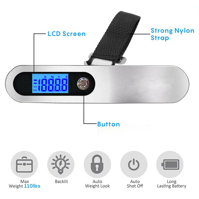 Digital Portable Hanging T shaped Luggage Scale | Luggage Weight Machine
