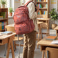 Cute Teddy Print Backpack Bag, Lightweight Water-Resistant with Multiple Compartments, Adjustable Padded Straps, Travel Daypack for School, College & Daily Use