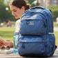 Cute Teddy Print Backpack Bag, Lightweight Water-Resistant with Multiple Compartments, Adjustable Padded Straps, Travel Daypack for School, College & Daily Use