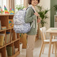 Cute Teddy Print Backpack Bag, Lightweight Water-Resistant with Multiple Compartments, Adjustable Padded Straps, Travel Daypack for School, College & Daily Use