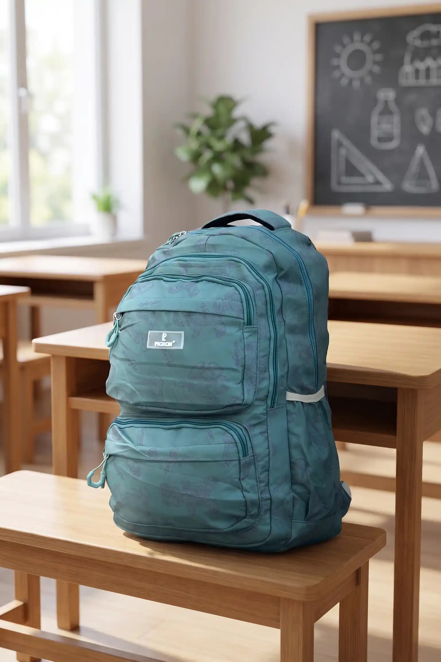 Cute Teddy Print Backpack Bag, Lightweight Water-Resistant with Multiple Compartments, Adjustable Padded Straps, Travel Daypack for School, College & Daily Use