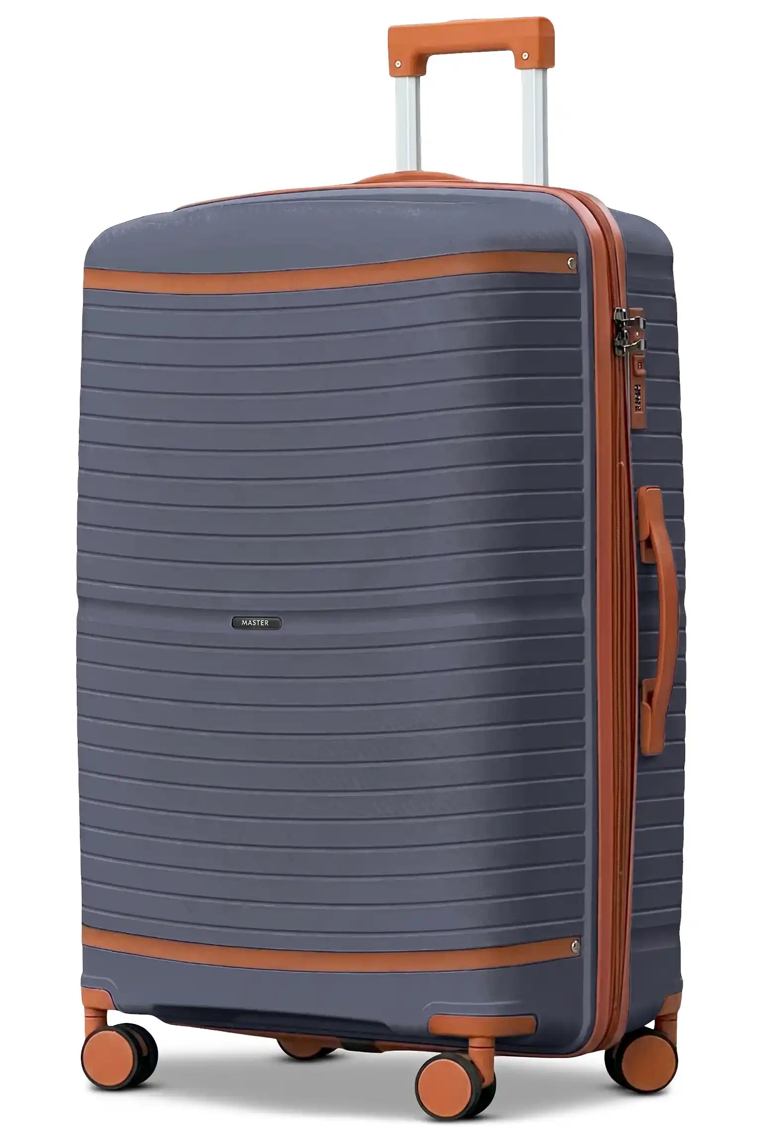 Textured PP Expandable Hard Side Luggage Set | Unbreakable Polypropylene Suitcase with Spinner Wheels