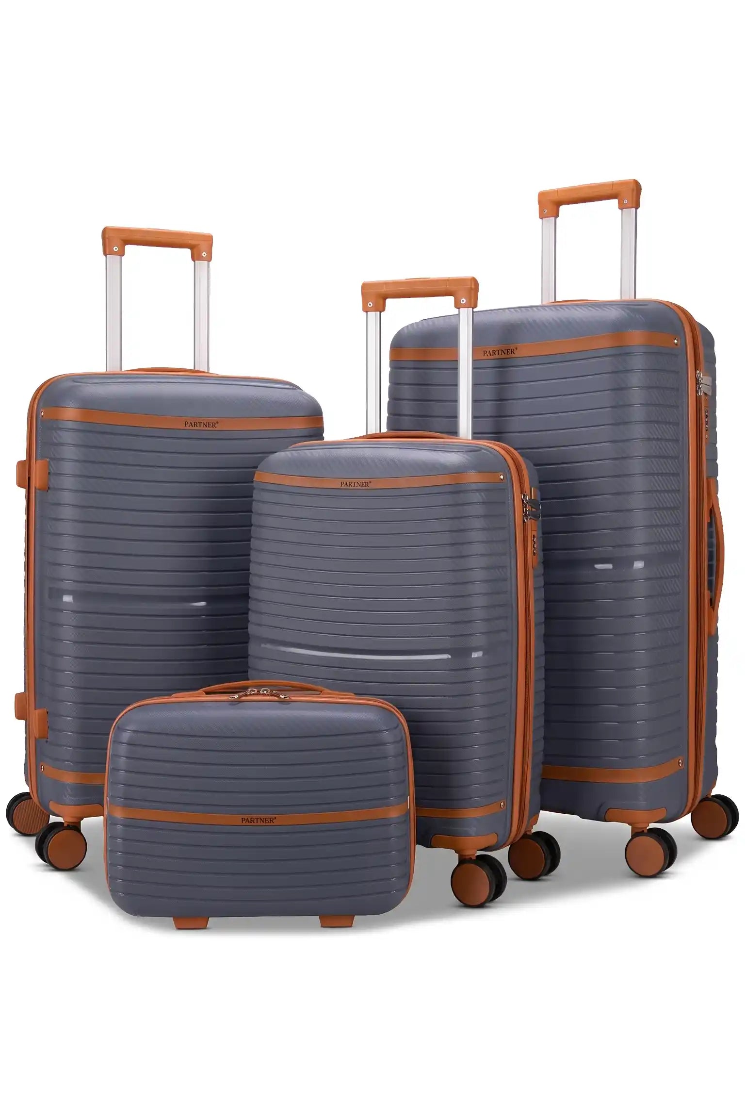 Textured PP Expandable Hard Side Luggage Set | Unbreakable Polypropylene Suitcase with Spinner Wheels