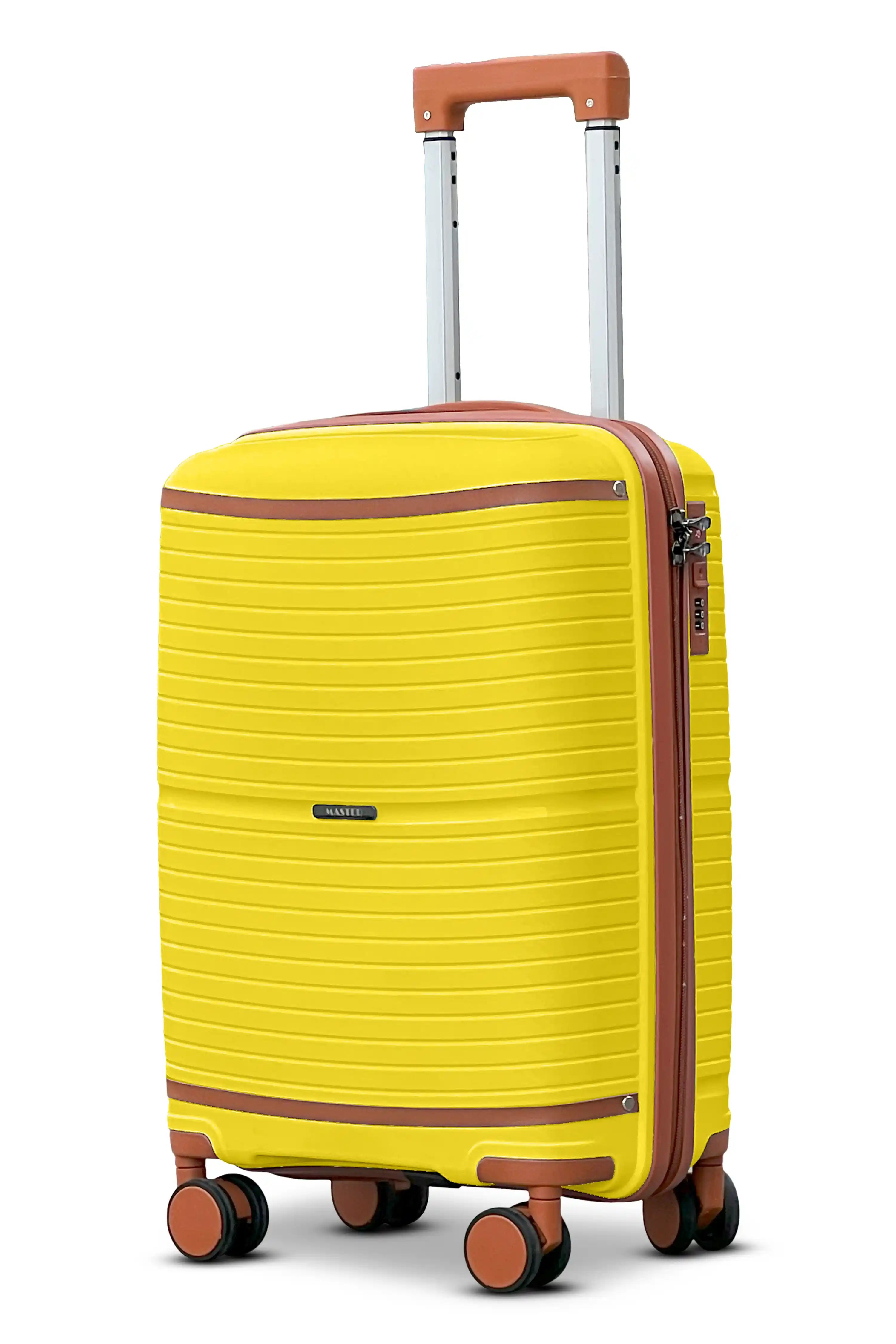 Textured PP Expandable Hard Side Luggage Set | Unbreakable Polypropylene Suitcase with Spinner Wheels