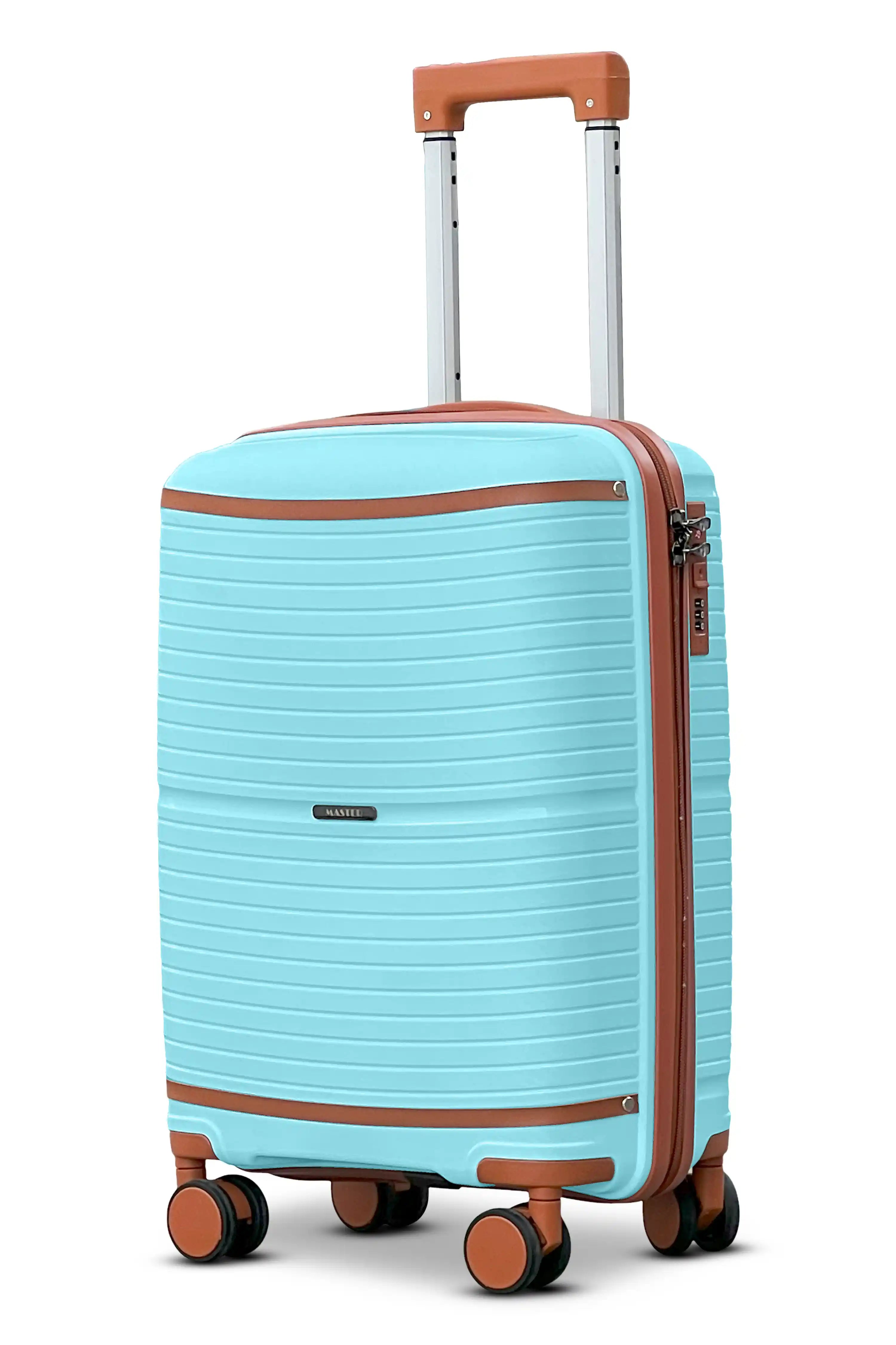 Textured PP Expandable Hard Side Luggage Set | Unbreakable Polypropylene Suitcase with Spinner Wheels