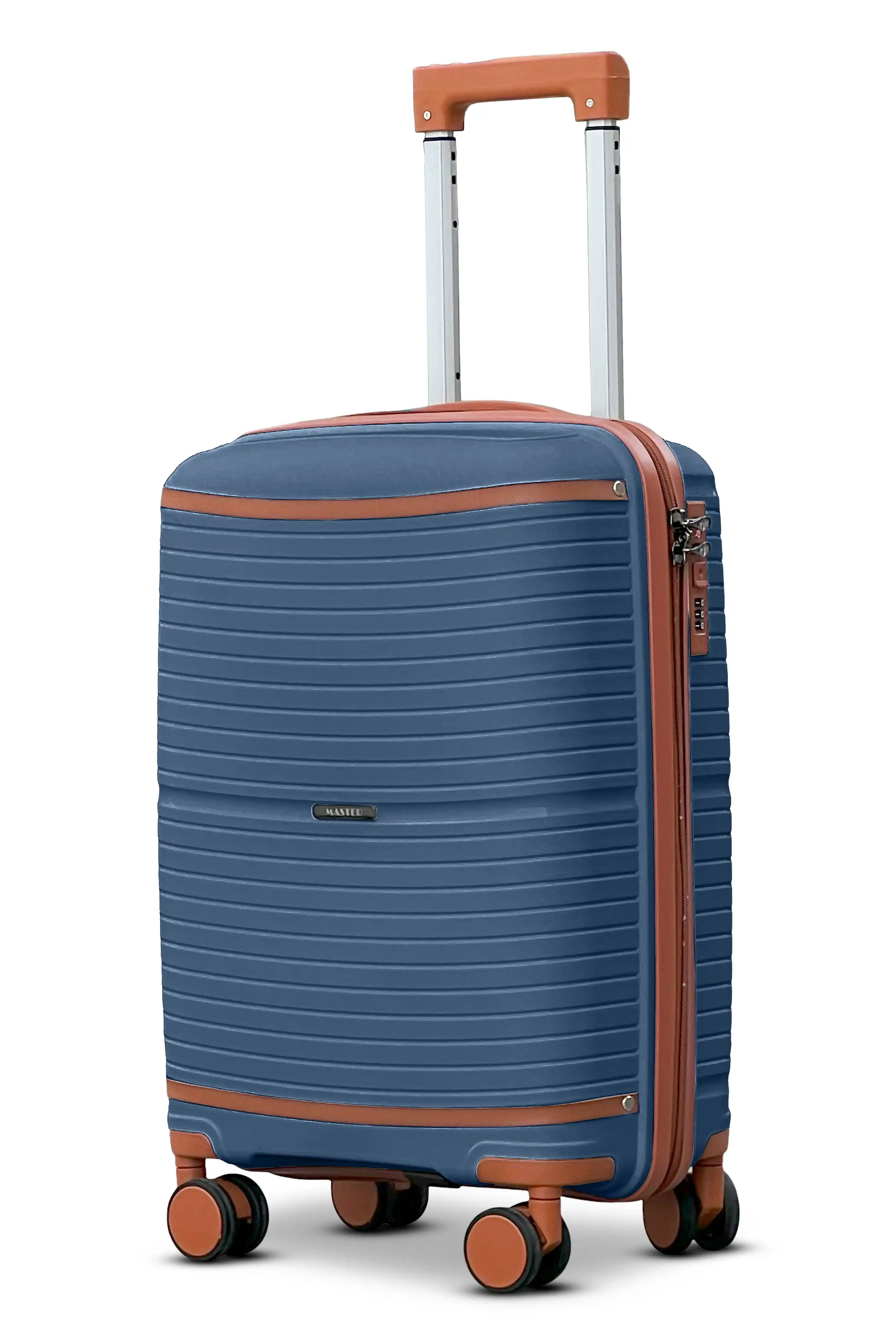 Textured PP Expandable Hard Side Luggage Set | Unbreakable Polypropylene Suitcase with Spinner Wheels