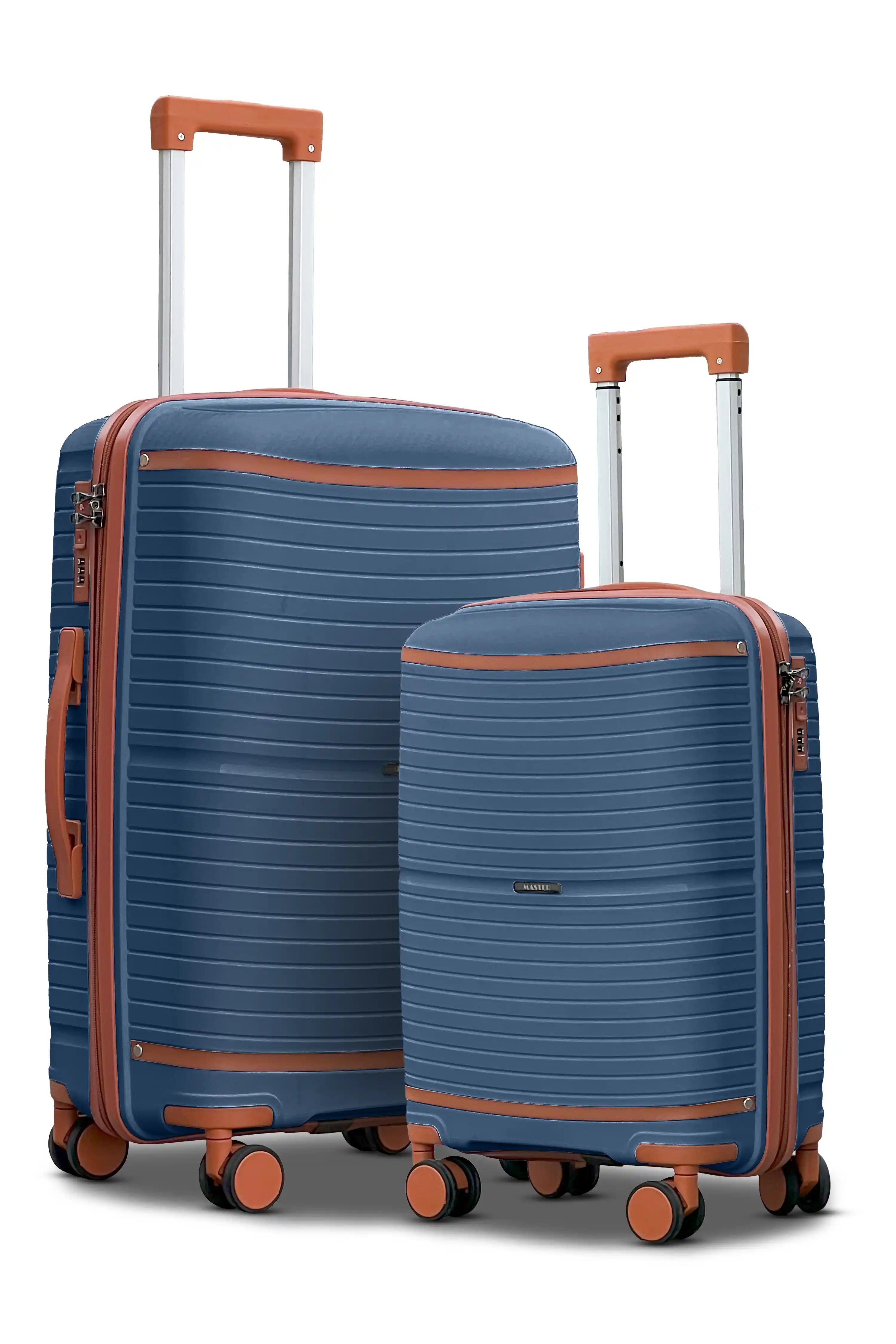 Textured PP Expandable Hard Side Luggage Set | Unbreakable Polypropylene Suitcase with Spinner Wheels