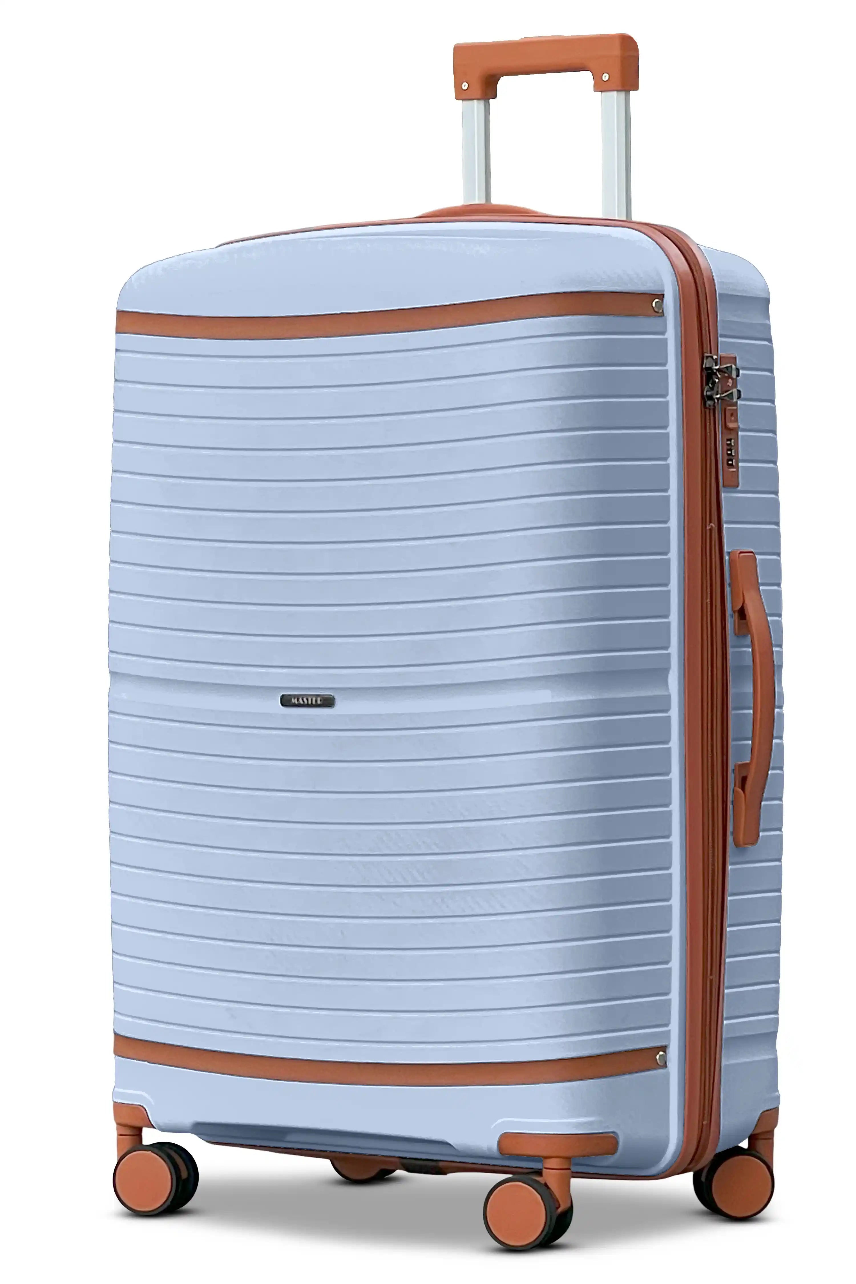 Textured PP Expandable Hard Side Luggage Set | Unbreakable Polypropylene Suitcase with Spinner Wheels