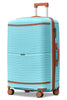 28 Inch Textured PP Expandable Large Size Check In Luggage | Unbreakable Polypropylene Suitcase with Spinner Wheels