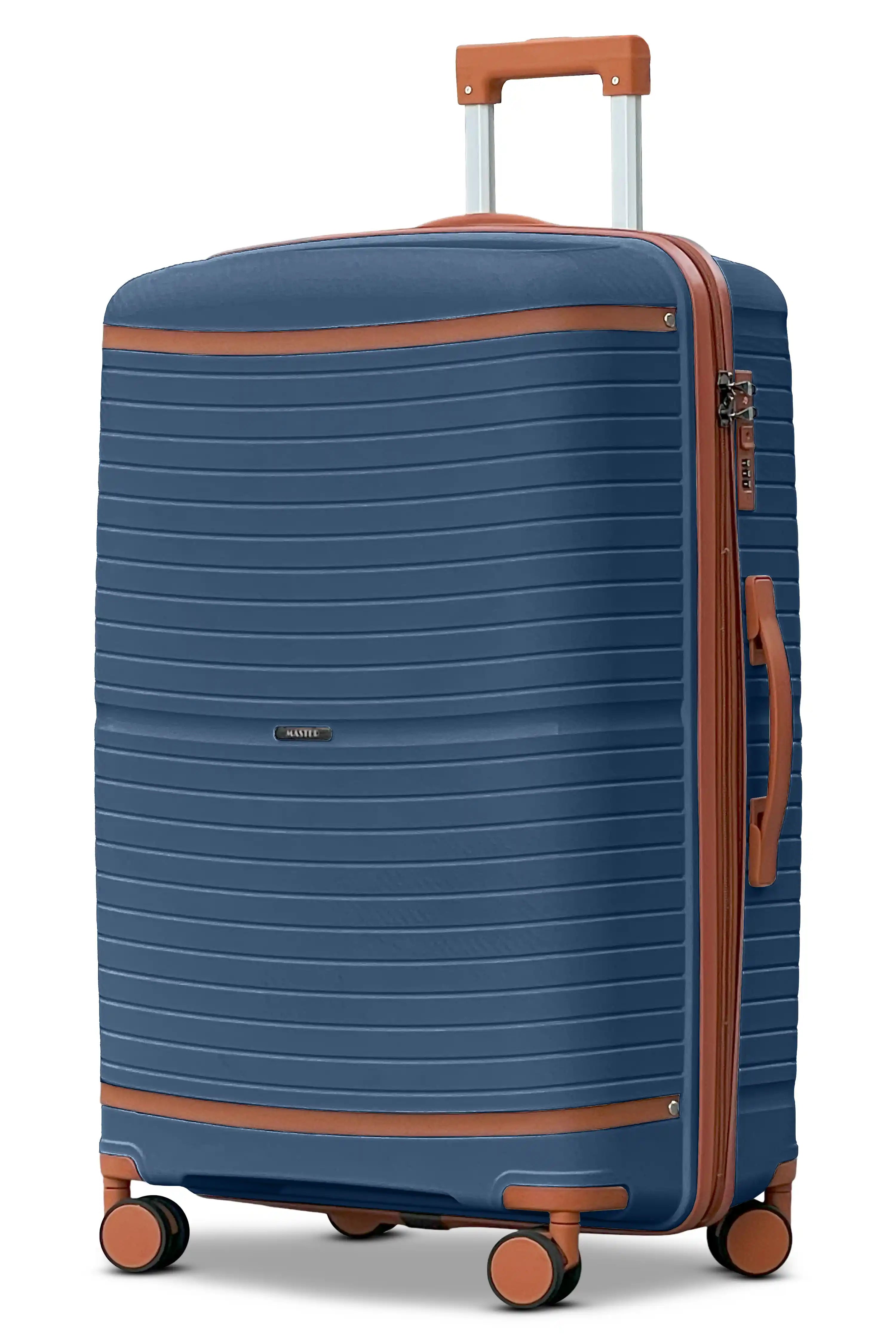 Textured PP Expandable Hard Side Luggage Set | Unbreakable Polypropylene Suitcase with Spinner Wheels