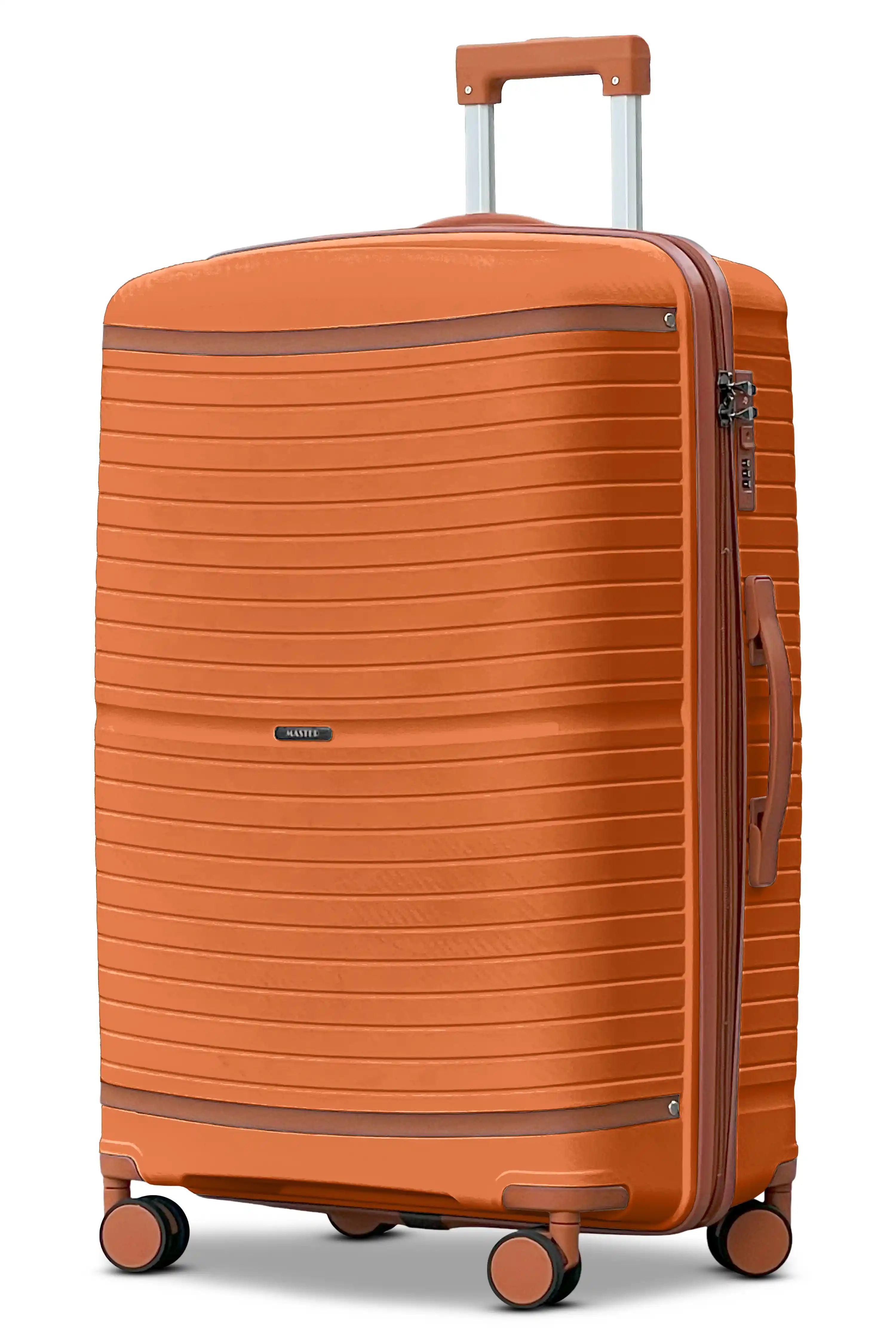 Textured PP Expandable Hard Side Luggage Set | Unbreakable Polypropylene Suitcase with Spinner Wheels