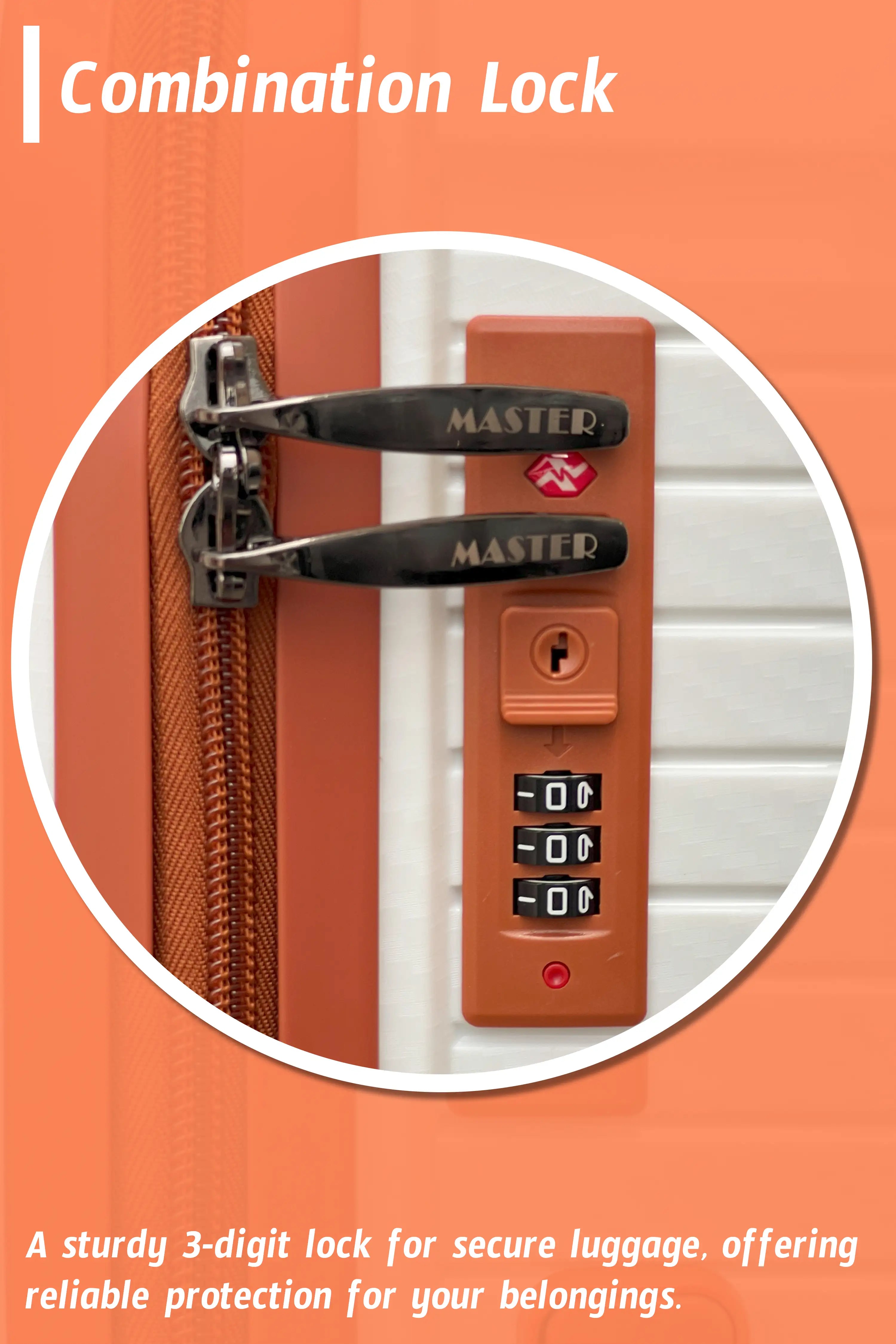 Textured 3 Pcs Set Hard Side Luggage Unbreakable PP Suitcase with Spinner Wheels