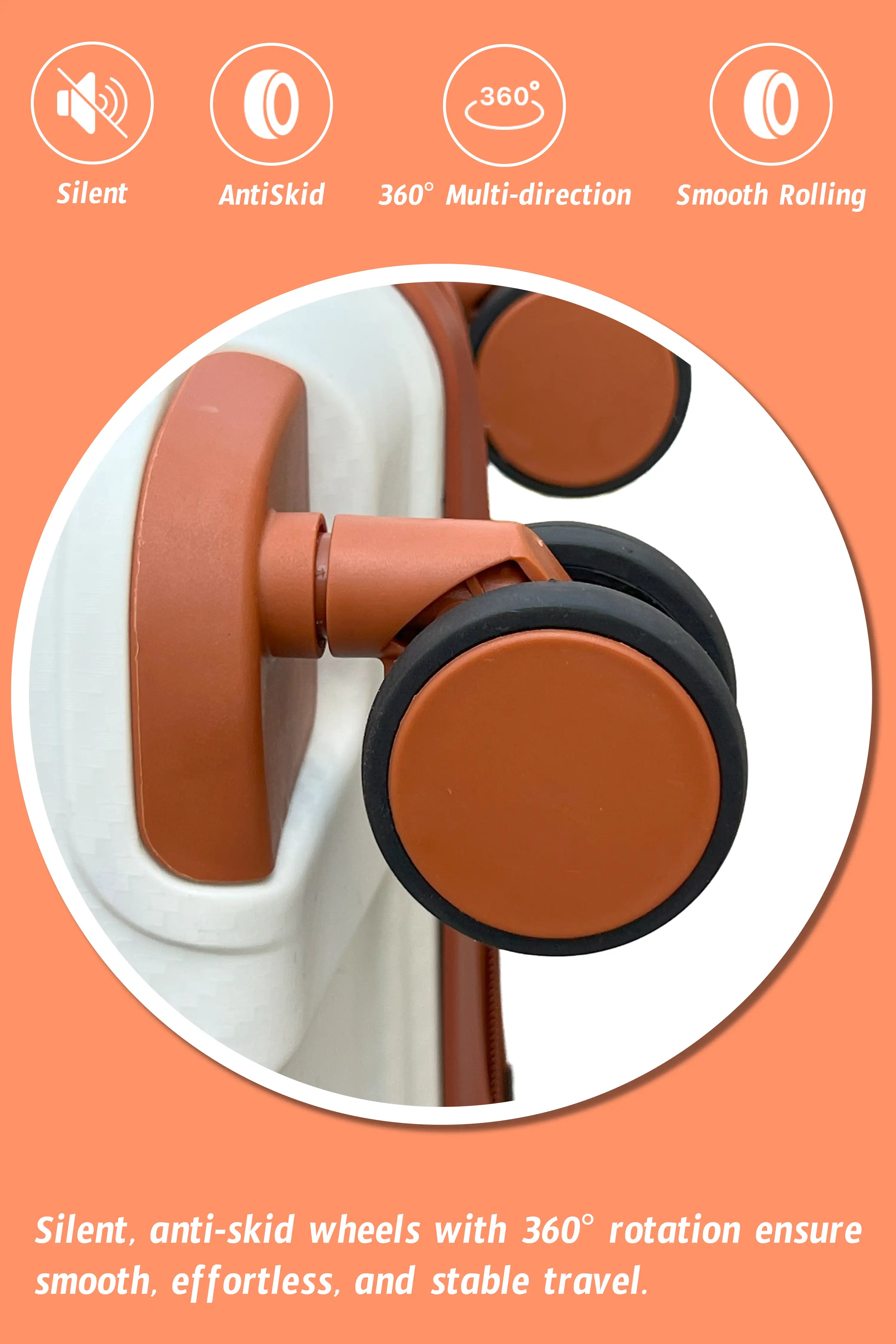 Textured 3 Pcs Set Hard Side Luggage Unbreakable PP Suitcase with Spinner Wheels