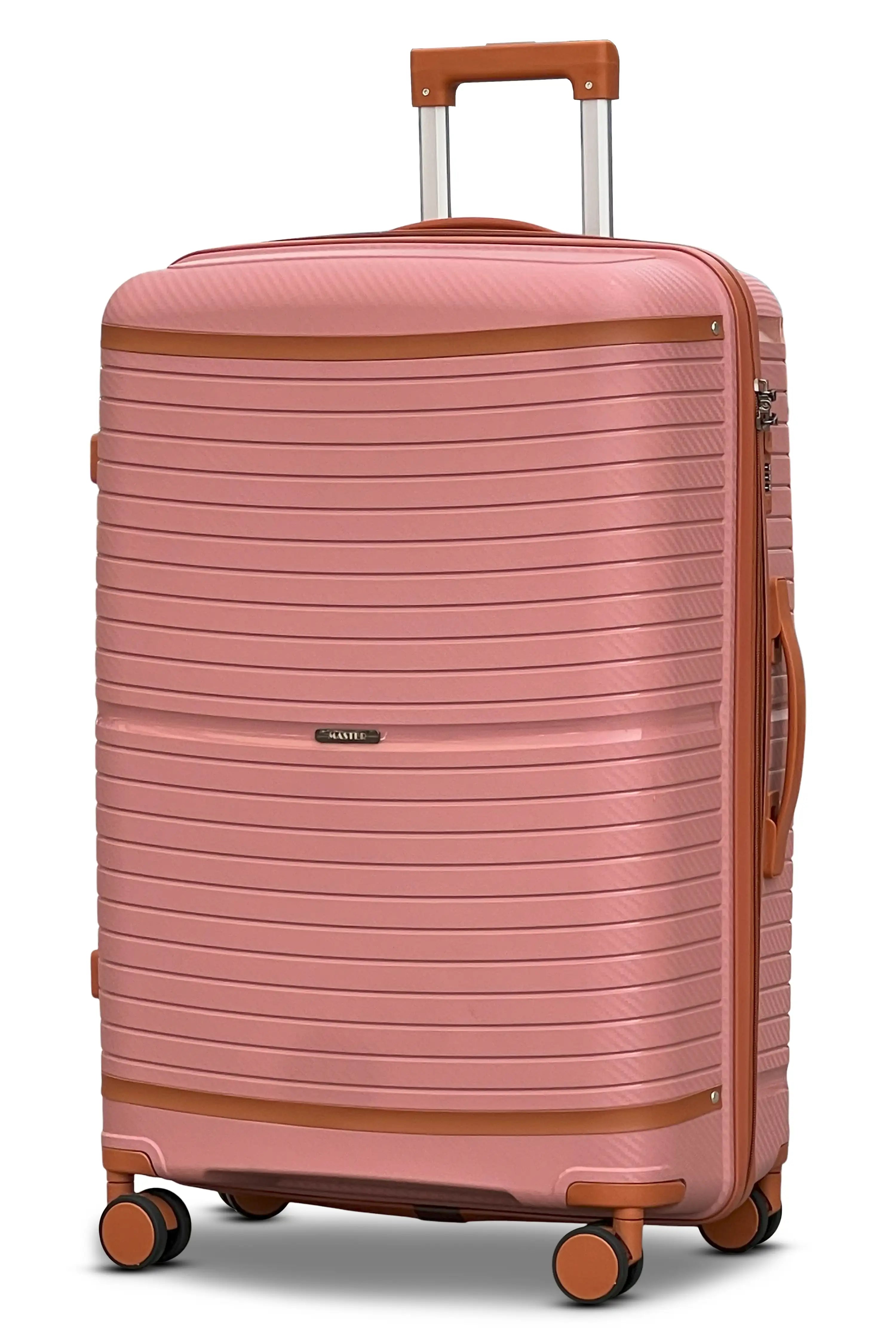 Textured Hard Side Unbreakable PP Luggage Large 28 inch with Spinner Wheels