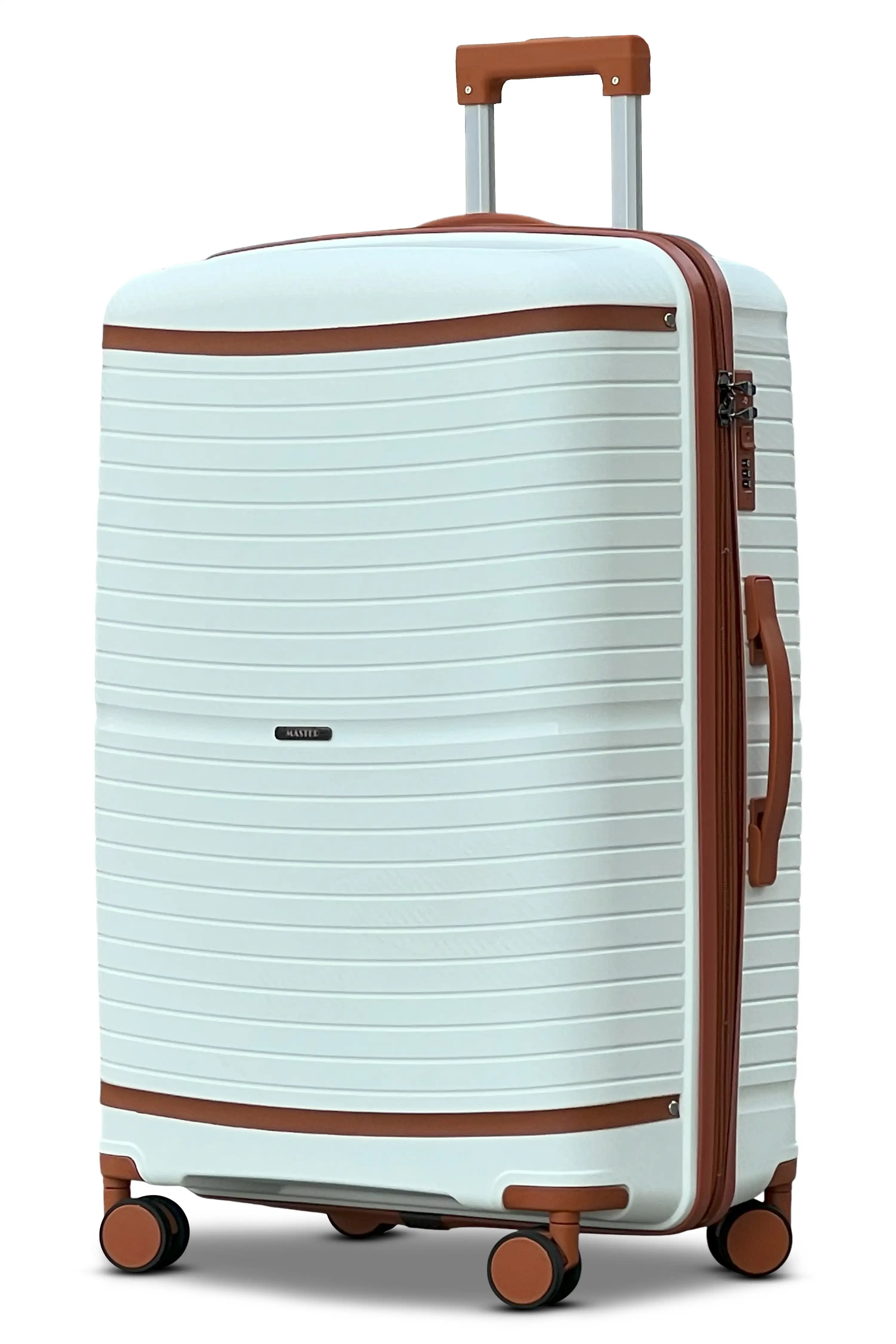 Textured Hard Side Unbreakable PP Luggage Large 28 inch with Spinner Wheels
