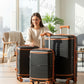 Textured_pp_Luggage_stylish-Black