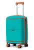 Textured 3 Pcs Set Hard Side Luggage Unbreakable PP Suitcase with Spinner Wheels