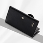 Thin PU Leather Credit Card Holder Button Wallet | Long Multi Card Slot Coin Purse Zaappy