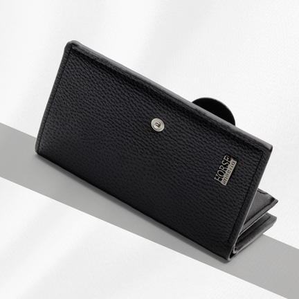 Thin PU Leather Credit Card Holder Button Wallet | Long Multi Card Slot Coin Purse Zaappy