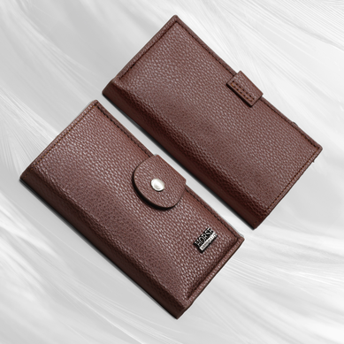 Thin PU Leather Credit Card Holder Button Wallet | Long Multi Card Slot Coin Purse Zaappy