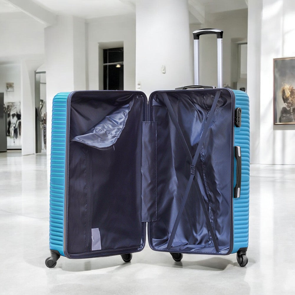 28 Inch TravelGo ABS Lightweight Luggage Bags with Spinner Wheels