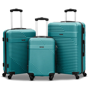 Travel Way ABS Luggage Set | Lightweight Hard Case with Spinner Wheels | Durable Trolley Bags | 3 Piece Set 20, 24 and 28 inches