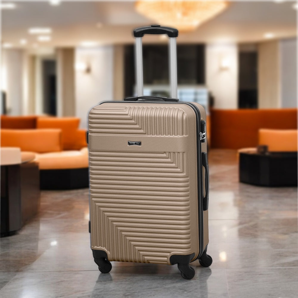 Travel Way ABS Luggage Set | Lightweight Hard Case with Spinner Wheels | Durable Trolley Bags | 3 Piece Set 20, 24 and 28 inches