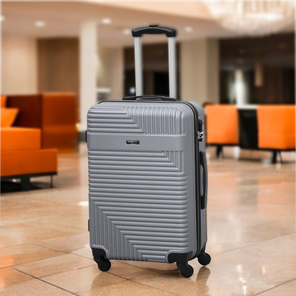 Travel Way ABS Luggage Set | Lightweight Hard Case with Spinner Wheels | Durable Trolley Bags | 3 Piece Set 20, 24 and 28 inches