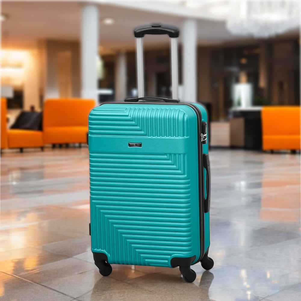Travel Way ABS Luggage Set | Lightweight Hard Case with Spinner Wheels | Durable Trolley Bags | 3 Piece Set 20, 24 and 28 inches
