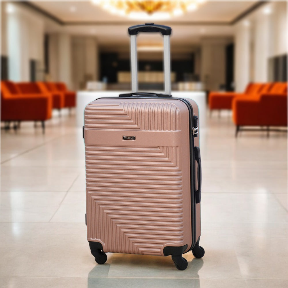 Travel Way ABS Luggage Set | Lightweight Hard Case with Spinner Wheels | Durable Trolley Bags | 3 Piece Set 20, 24 and 28 inches