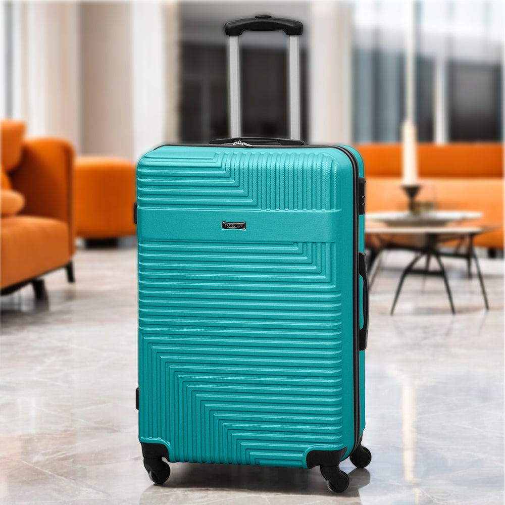 Travel Way ABS Luggage Set | Lightweight Hard Case with Spinner Wheels | Durable Trolley Bags | 3 Piece Set 20, 24 and 28 inches