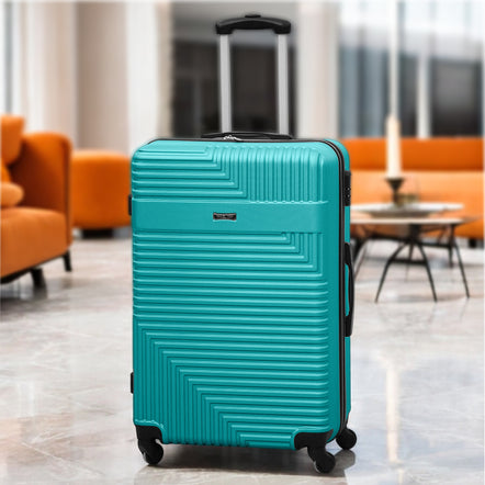 Travel Way ABS Luggage Set | Lightweight Hard Case with Spinner Wheels | Durable Trolley Bags | 3 Piece Set 20, 24 and 28 inches
