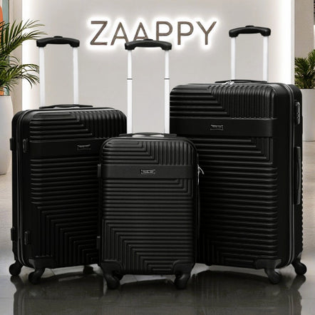 Travel Way ABS Luggage Set | Lightweight Hard Case with Spinner Wheels | Durable Trolley Bags | 3 Piece Set 20, 24 and 28 inches