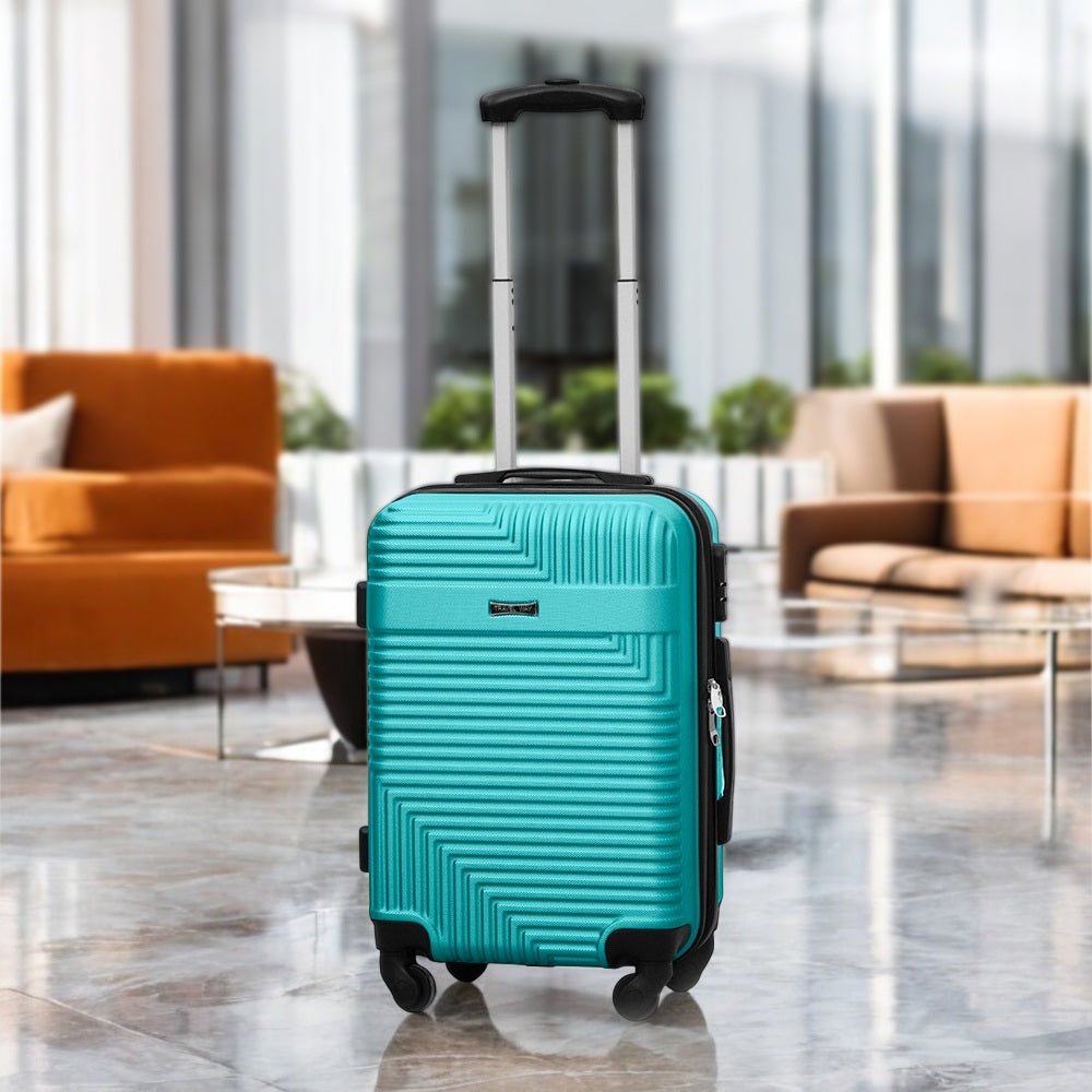 Travel Way ABS Luggage Set | Lightweight Hard Case with Spinner Wheels | Durable Trolley Bags | 3 Piece Set 20, 24 and 28 inches